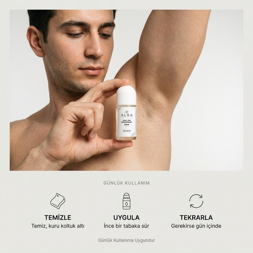Doğal Roll-On Deodorant (Erkek)